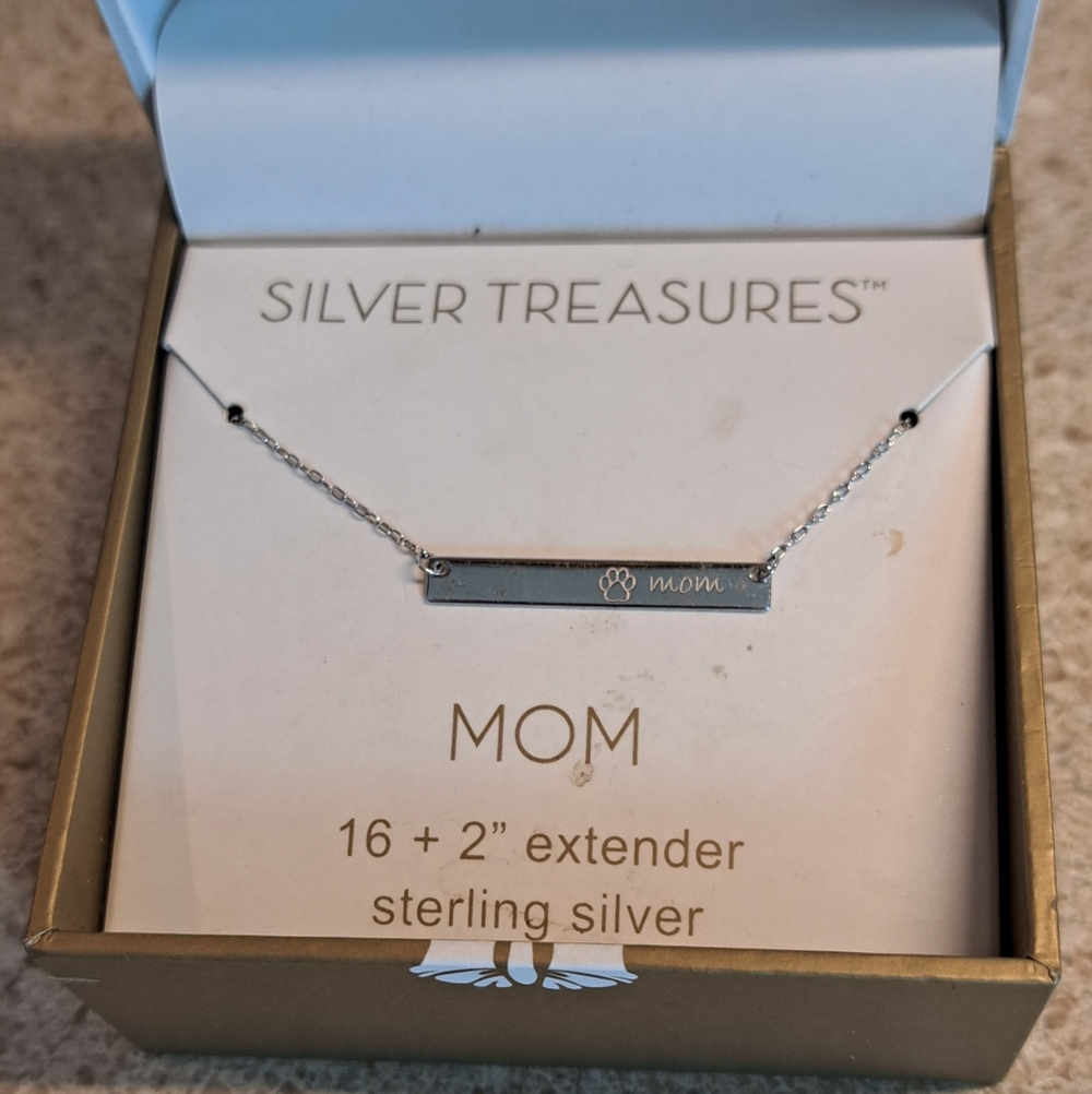 Mom Sterling Necklace - Picture 1 of 8